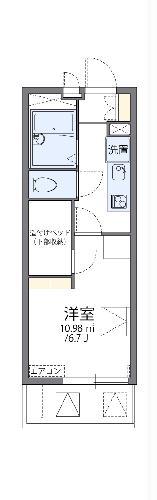 レオパレス森ノ宮中央(1K/2階)の間取り写真