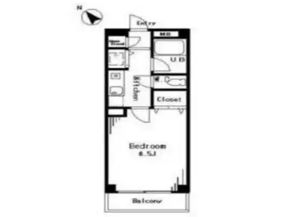 αMAX1 アルファマックスワン(1K/2階)の間取り写真