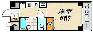GRANDLIFE須磨(1K/3階)の間取り写真