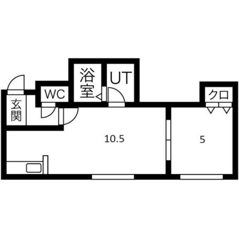 サンテラスクイーン(1LDK/3階)の間取り写真