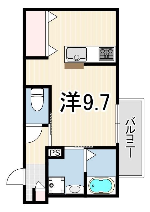 スタイルN東園田(ワンルーム/2階)の間取り写真