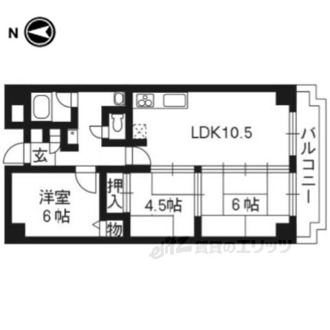 コンフォート清水(3LDK/1階)の間取り写真