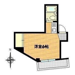 パークサイド 内代(ワンルーム/5階)の間取り写真
