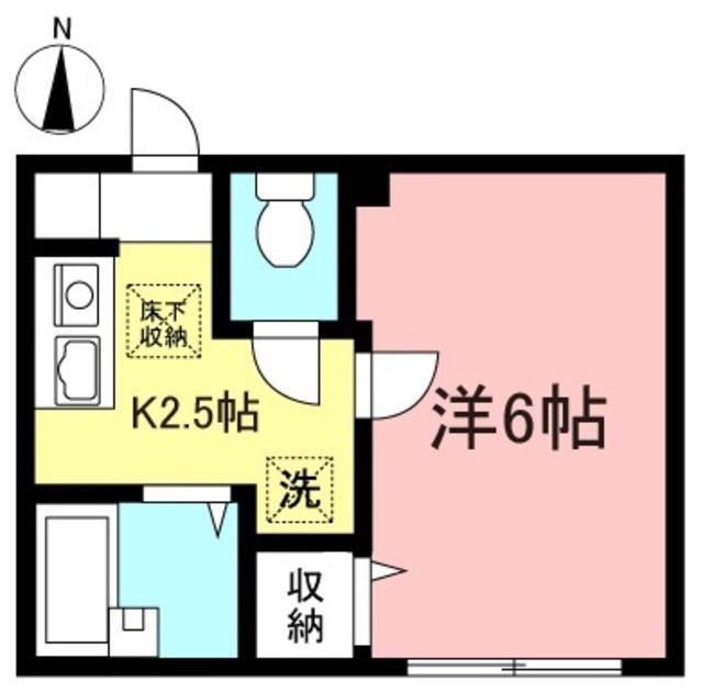 ハイツ櫻井(1K/1階)の間取り写真