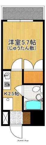 レクセル甲府(ワンルーム/1階)の間取り写真
