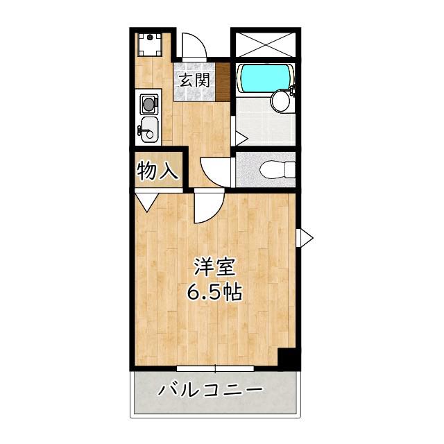 フェスタ千代田(1K/3階)の間取り写真