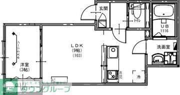 KEIAI RESIDENCE みのり台(1LDK/3階)の間取り写真