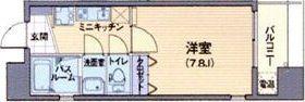 プロスペクト中之島(1K/14階)の間取り写真