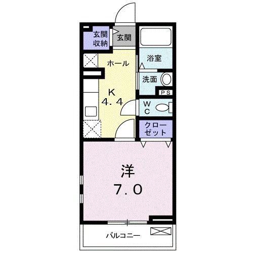 CHARME金屋(1K/2階)の間取り写真
