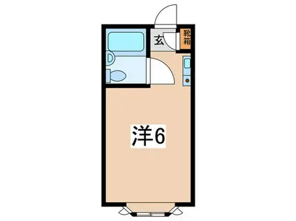 グリーンテラス水奈月I・II・III(ワンルーム/3階)の間取り写真
