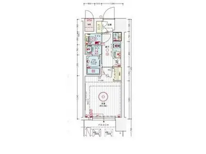 ザ・ウエストマークシティプレミアム(1K/8階)の間取り写真