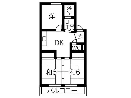 CORPO SHINYASHIKI(3DK/2階)の間取り写真