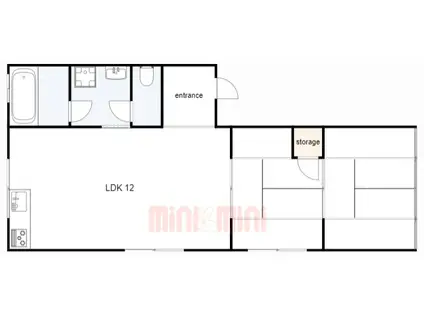 マンションアラスカ(2LDK/1階)の間取り写真