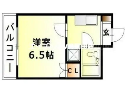 RENAXIA中納言(1K/3階)の間取り写真