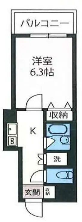 エスティメゾン神田 2階階 間取り