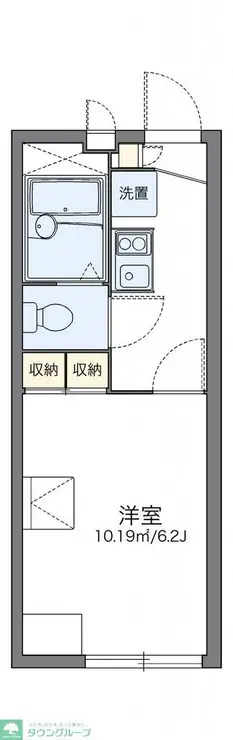 レオパレスヨロズヤF 2階階 間取り