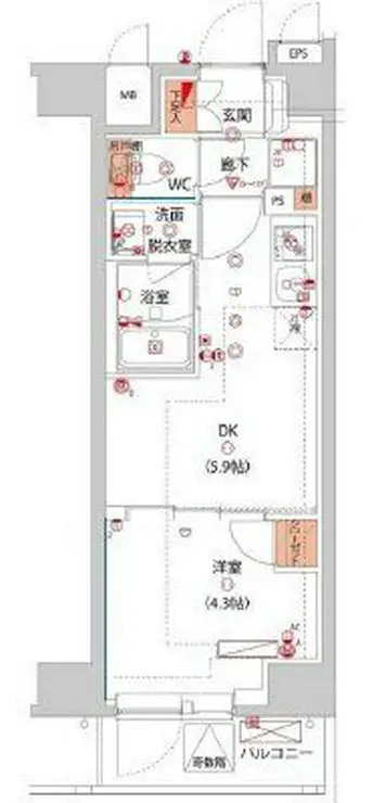 ハーモニーレジデンス東京サウス大塚 3階階 間取り