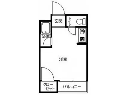 鵜飼パレス西戸崎(ワンルーム/1階)の間取り写真