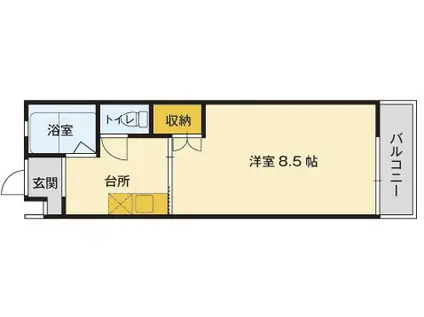 シンコーコーポラスE棟(1K/2階)の間取り写真