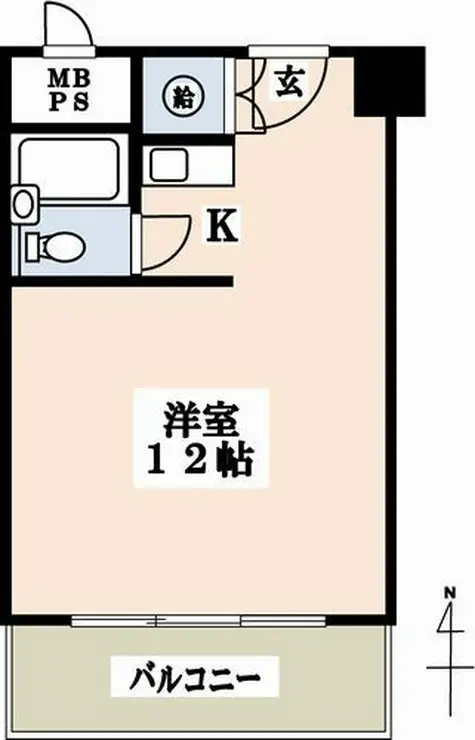 新宿御苑前マンション 4階階 間取り
