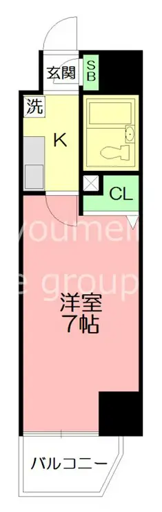 サニークレスト湘南平塚 6階階 間取り