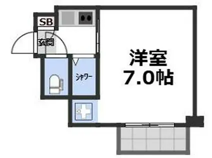 大正メゾン(1K/4階)の間取り写真
