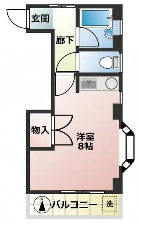 コーポ宮内 2階階 間取り
