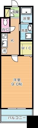 ギャラン竪町NEO(1K/16階)の間取り写真