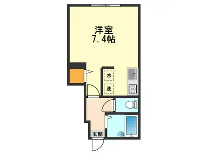 AZEST-RENT青砥(ワンルーム/1階)の間取り写真