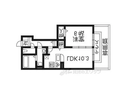 レグルス(1LDK/1階)の間取り写真