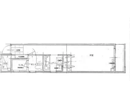 クレアール戸越(1K/3階)の間取り写真