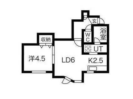 プリマベラ(1LDK/2階)の間取り写真