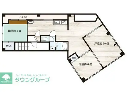 SIビル(3SLDK/2階)の間取り写真