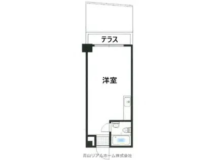 ライオンズマンション赤坂第3(ワンルーム/1階)の間取り写真