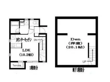 RESIDENCE NAKAMEGURO(1DK/1階)の間取り写真