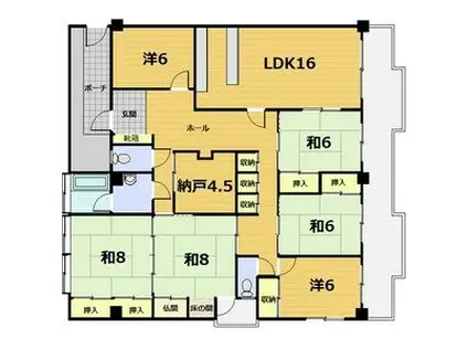 グランドメゾン大宮(5SLDK/5階)の間取り写真