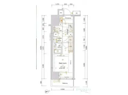 ARTESSIMO ALDO(1K/5階)の間取り写真