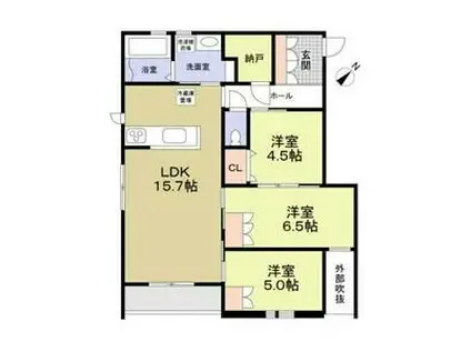 フォレストメゾン六義園(3LDK/3階)の間取り写真