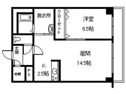 LE CIEL 110(1LDK/2階)の間取り写真