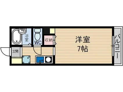 メゾン・ルミエール(1K/3階)の間取り写真