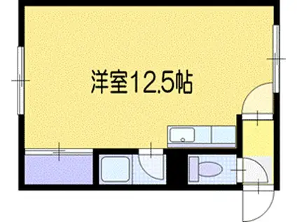 レジデンス77(ワンルーム/2階)の間取り写真