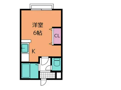サンライトイン高岡7(1K/1階)の間取り写真