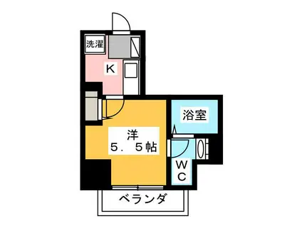 エクセリア上石神井(1K/10階)の間取り写真