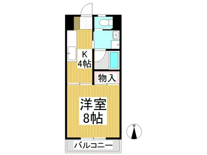 ハイツ太田C棟(1K/1階)の間取り写真