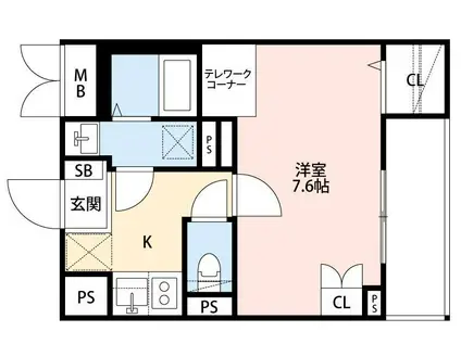 ANGE FLEUR(1K/4階)の間取り写真