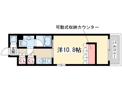 DUON新大阪レジデンス(1K/5階)の間取り写真