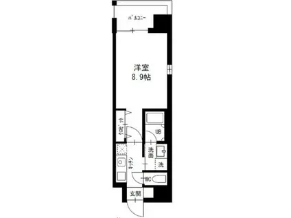 ステージグランデ山王(1K/2階)の間取り写真