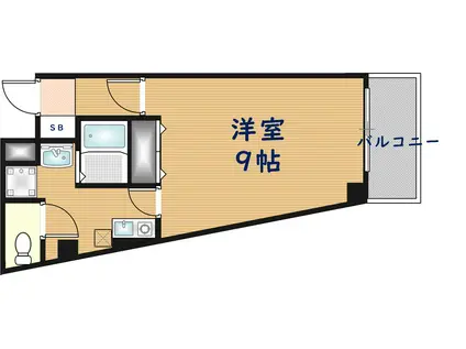 MPLAZA布施弐番館(1K/5階)の間取り写真