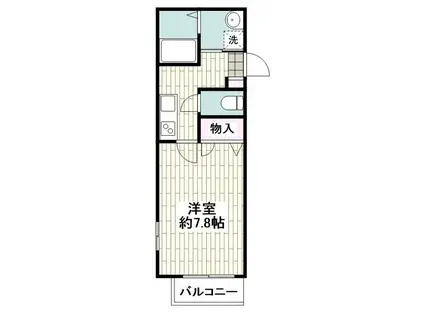 MSアド上大岡(1K/2階)の間取り写真