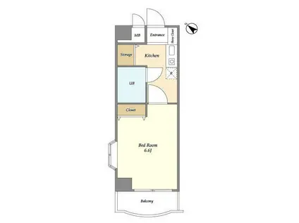 コスモリード溝の口(1K/6階)の間取り写真